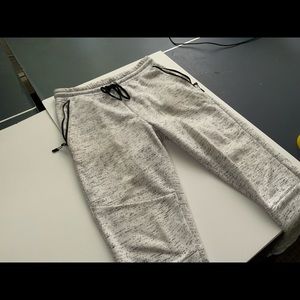 White Gradient Joggers